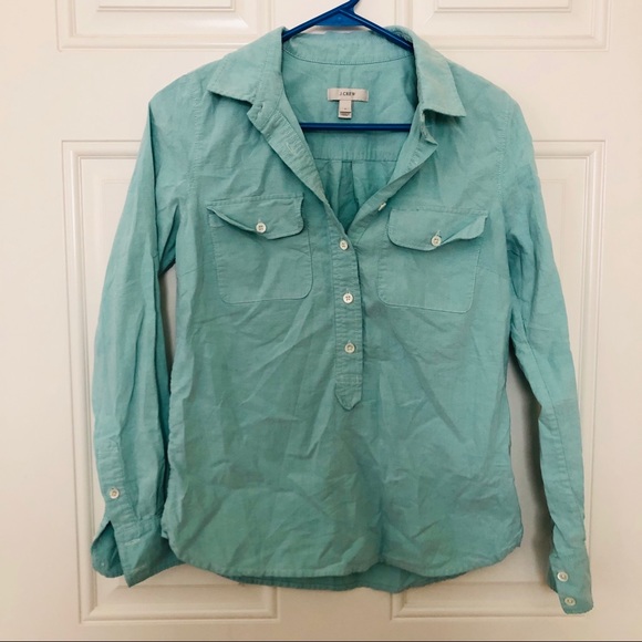 J. Crew Halfway Button Up Shirt Size 0 - Picture 1 of 4